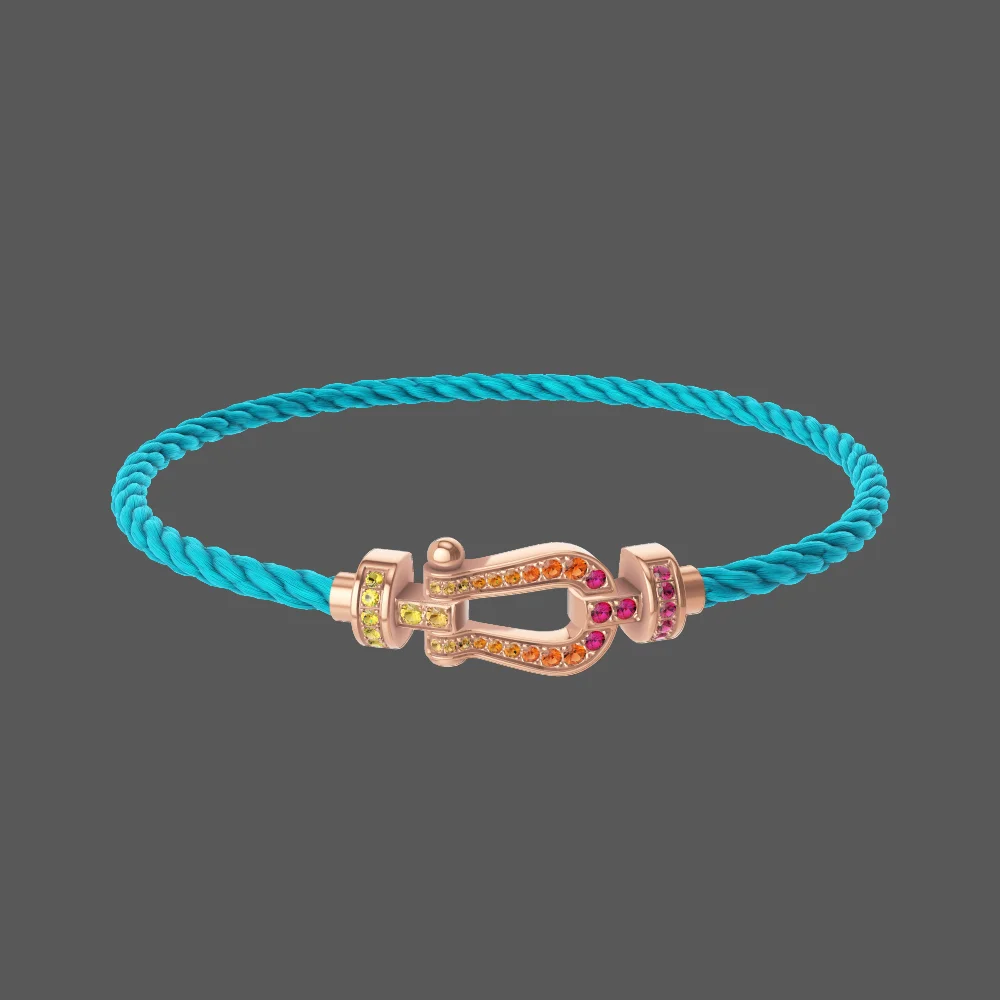 

2026 High-Quality Fashion Classic Luxury Medium-Size Color Diamond Hoop Earrings for Daily Wearing