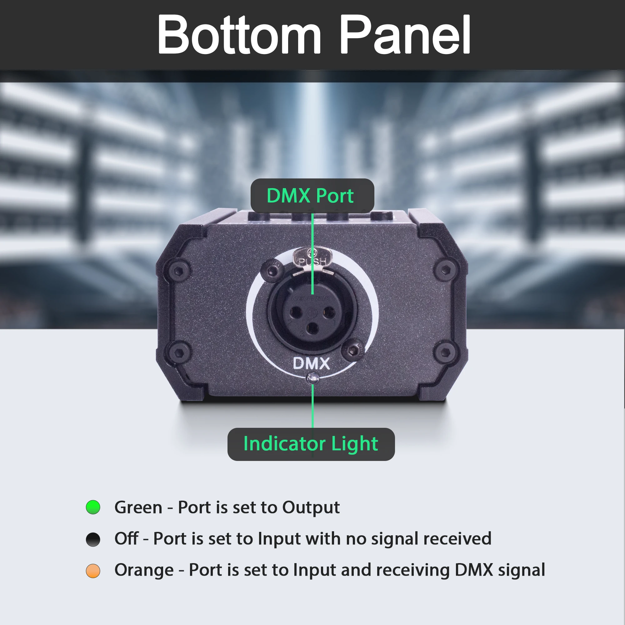 محول Pknight ثنائي الاتجاه من Art-Net/sACN إلى DMX512، عقدة مدمجة مع شاشة LED لإضاءة المسرح