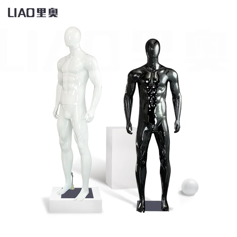 Fashion Clothing Store High-quality Male Boutique Display Plastic Male Mannequin Muscle Man Models Full-body Mannequin Men Dummy