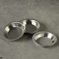 12Pcs Makeup Palette Stainless Steel Small Round Paint Tray Artist Watercolours Paint Mixing Palette Tray For Artist 6