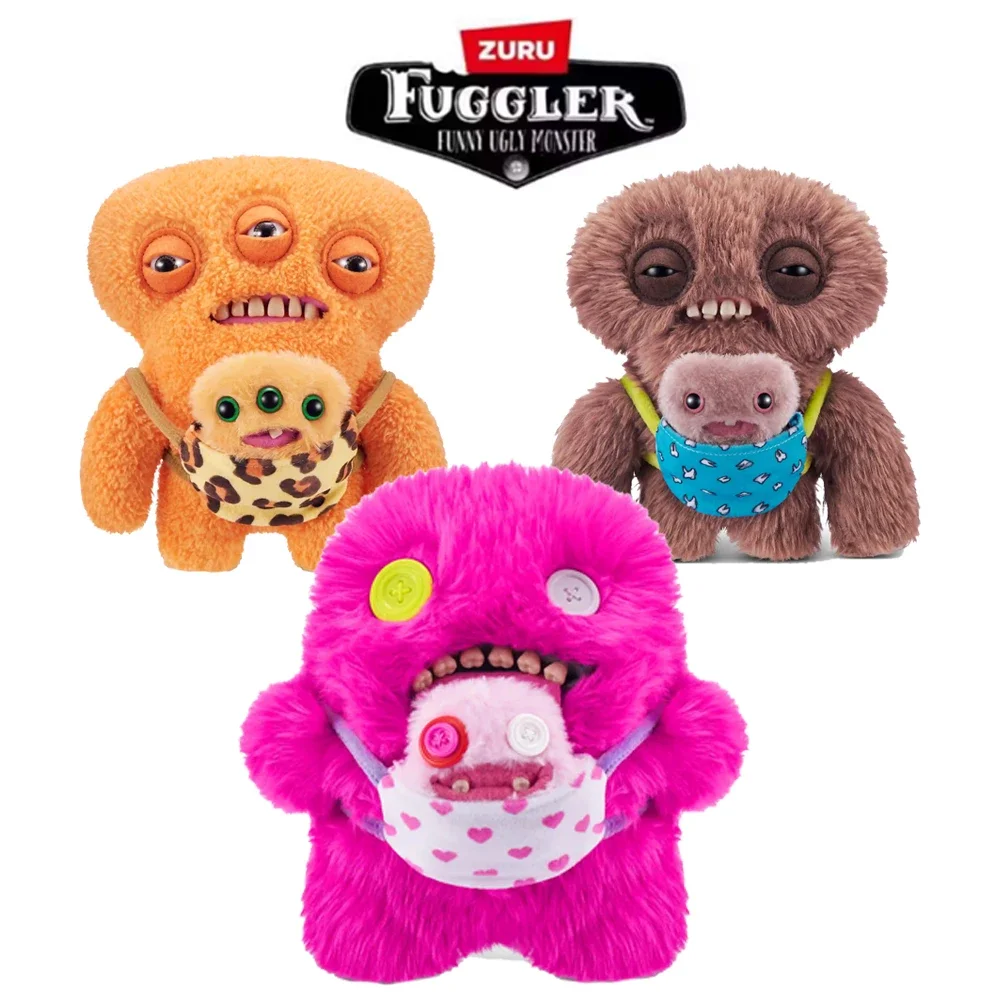 

Original Fuggler Ugly MonsterPlush Toy Rascals Series Oogah Boogah Squidge Annoyed Alien Soft Toy Wide Eyed Annoyed Alien Toys