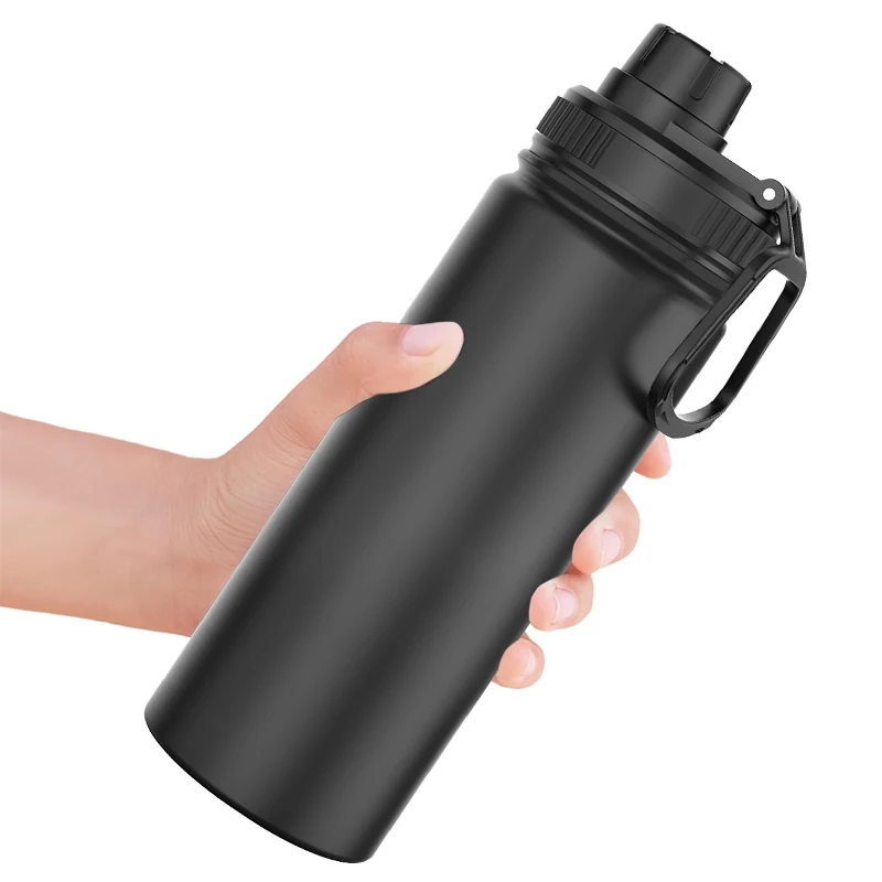 17,5/25 Unzen Edelstahl-Thermosflasche, isolierte Wasserflasche, doppelwandige Isolierflasche für Sport, Reisen, Outdoor, Thermobecher