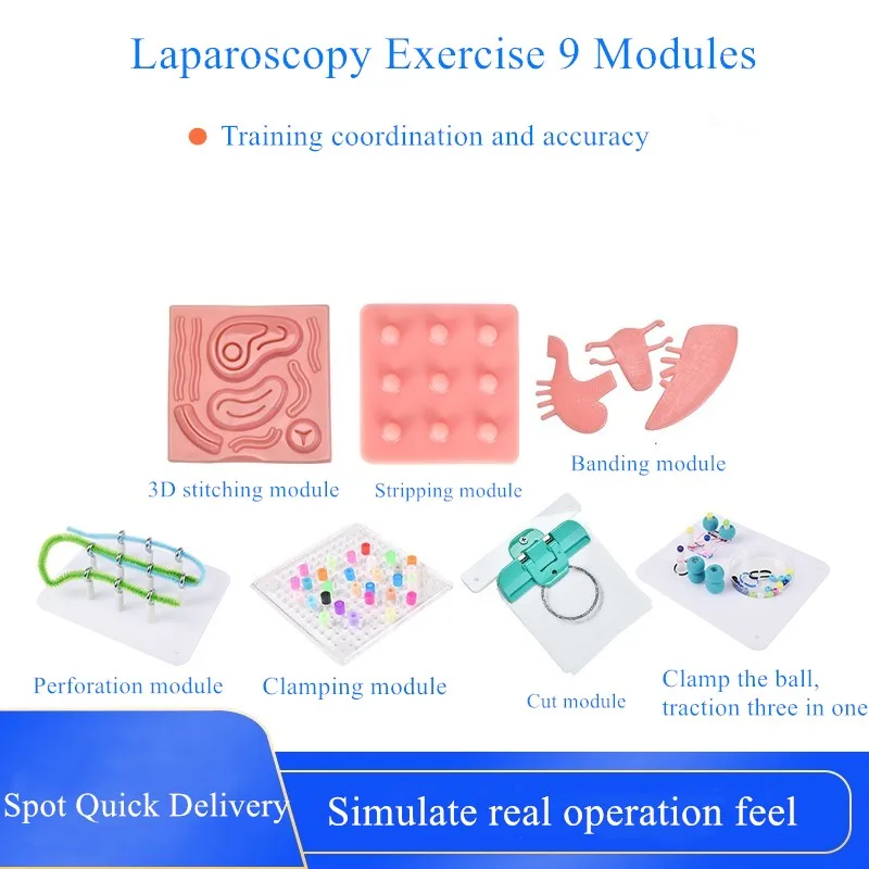 Laparoscopy Training Module Surgical Sutures Kit Laparoscopy Cut Module For Nurse Students Laparoscopic Simulator practice