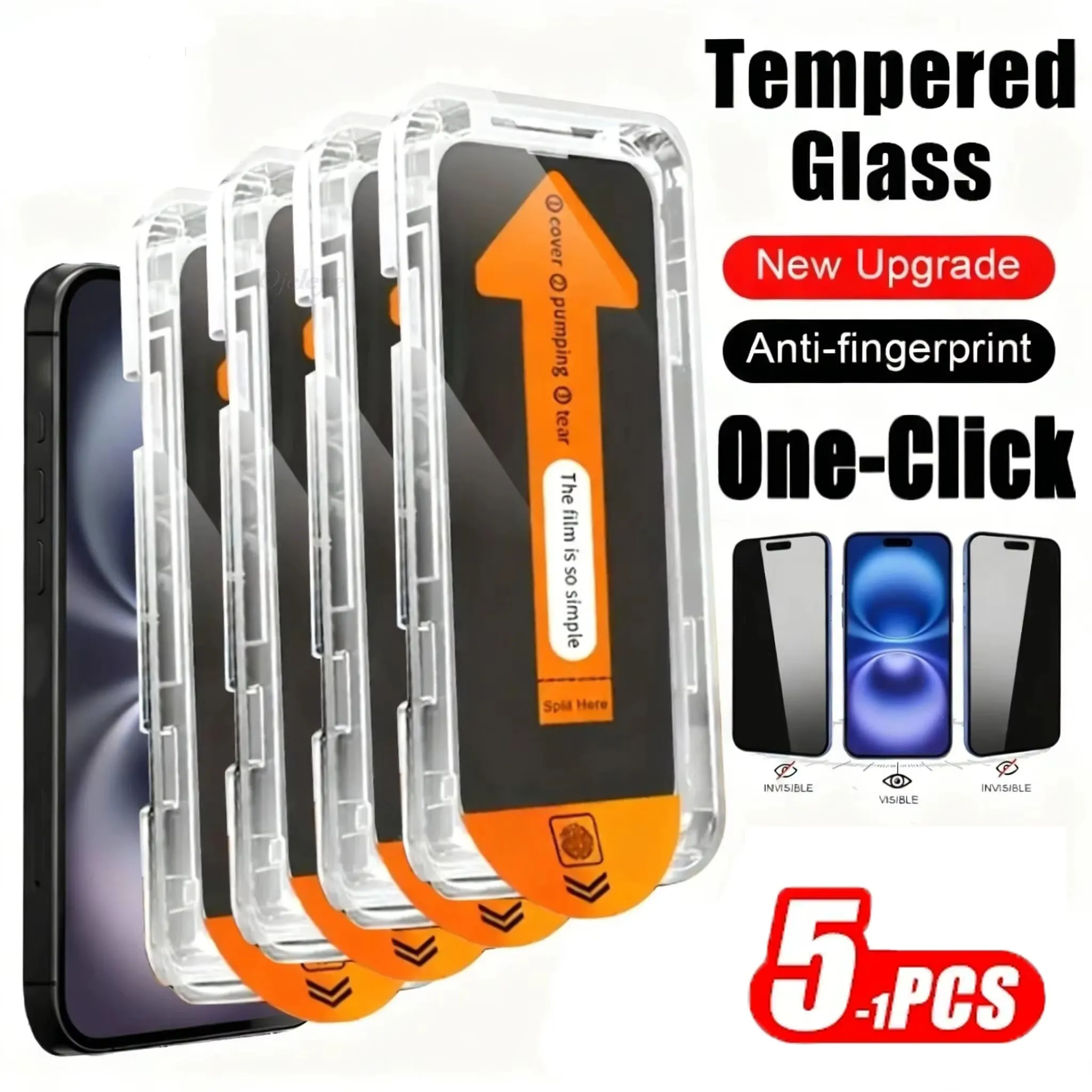 5-1Pcs Privacy Screen Protectors For Samsung Galaxy A56 5G A55 A57 A36 A35 A37 A16 A17 A07 A06 A26 A25 Dust Free Tempered Glass