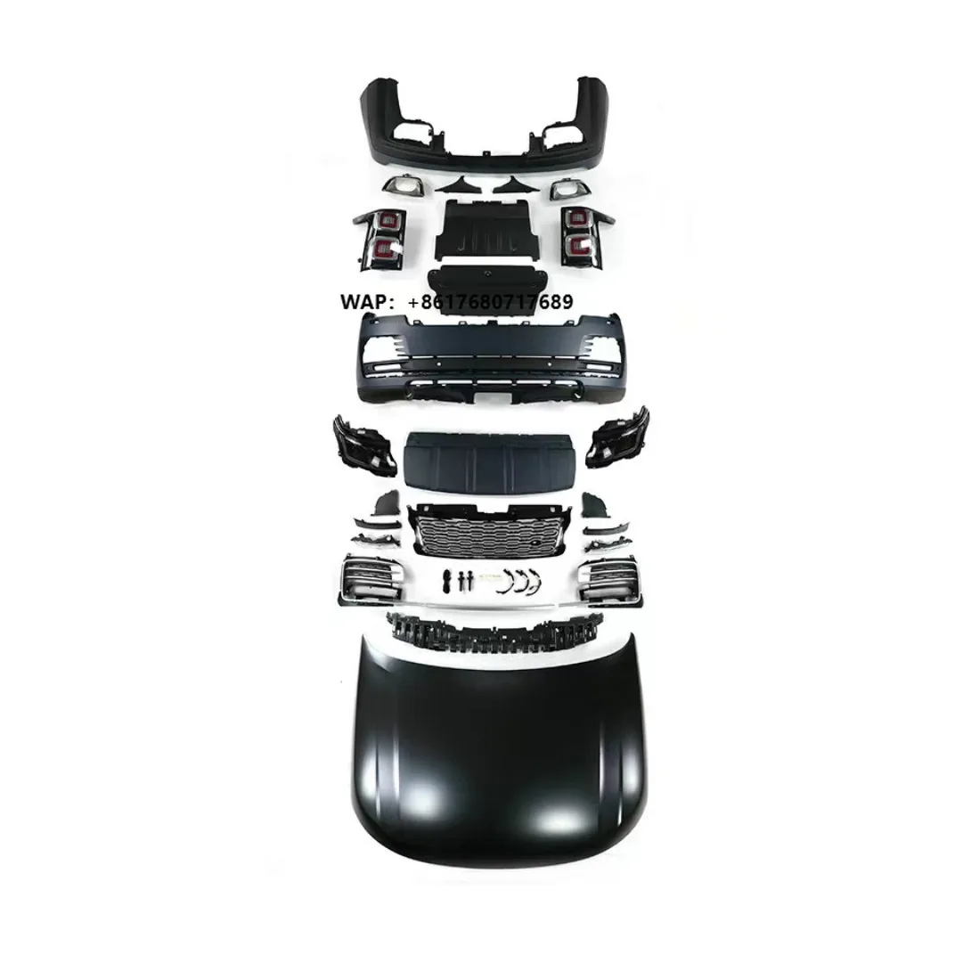 Car Body Kit for  Range Rover Vogue 2013-2017 Change to 2020 SVA Front Rear Bumper Grille Hood Lamp