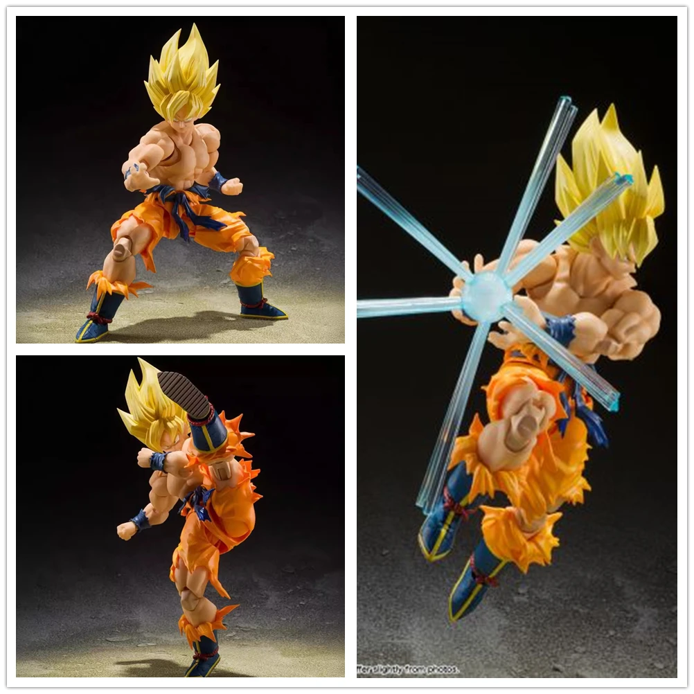 Anime Dragon Ball Z Super Saiyan Son Goku Chou Senshi Kakusei Ver. PVC Action Figure Statue Collectible Model Kids Toys Doll