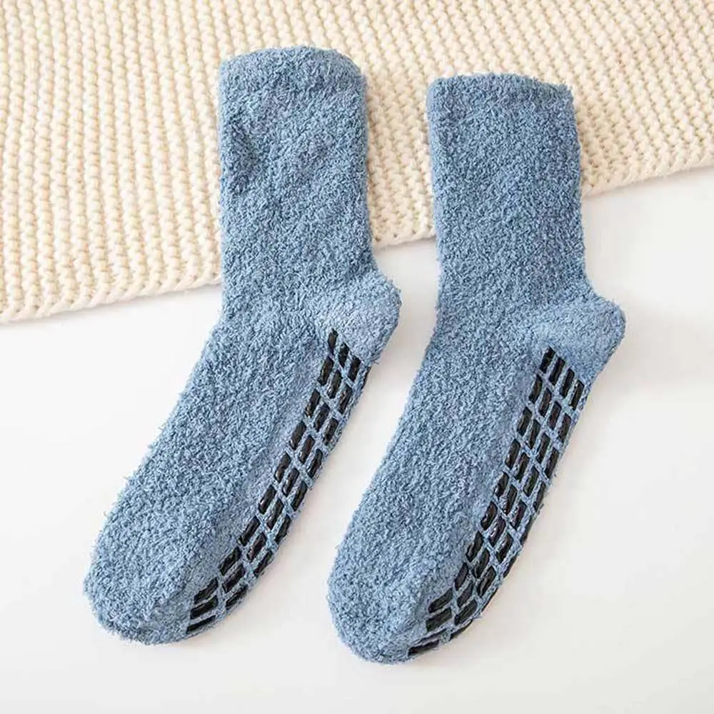 

Floor Sleeping Hosiery Middle Tube Coral Fleece Fluffy Plush Ankle Socks Men Thicken Socks Coral Fleece Socks Male Hosiery