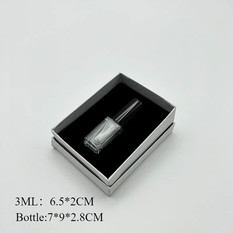 30Pcs/Lot 3ml Spray Perfume Bottle with Packaging White Box Empty Mini Perfume Sample Wholesale Glass Perfume Bottle