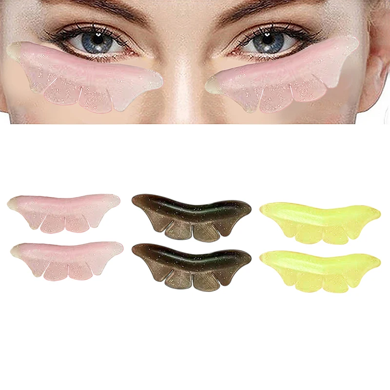 Boucliers de levage de cils papillon à paillettes en Silicone, tampons de permanente de cils, tiges de levage de cils 3D, accessoires de recourbe-cils, outil applicateur