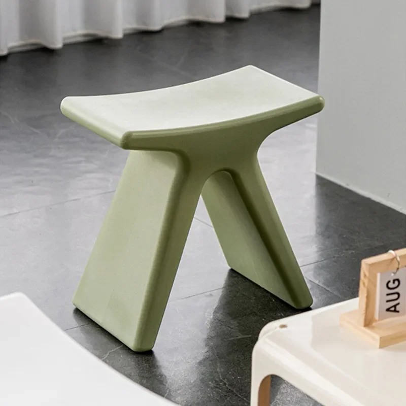 Unique green bathroom stool non-slip modern waterproof shower chair interior furniture for the elderly