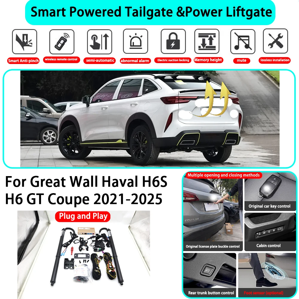 for Great Wall Haval H6S H6 GT Coupe 2021-2025 OEM Smart Automatic Powered Tailgate Electric Power Tailgate Lift Kit Key Close