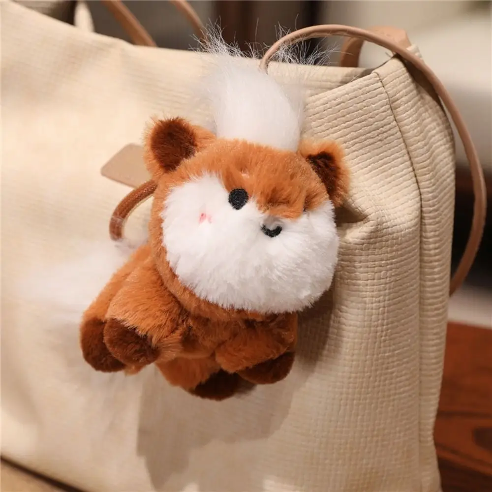 ตุ๊กตาม้ามินิสุดน่ารัก ตุ๊กตาม้าการ์ตูนคาวาอี้ พวงกุญแจม้าขนยาว 12 ซม. ของเล่นตุ๊กตาม้า จี้ห้อยกระเป๋า