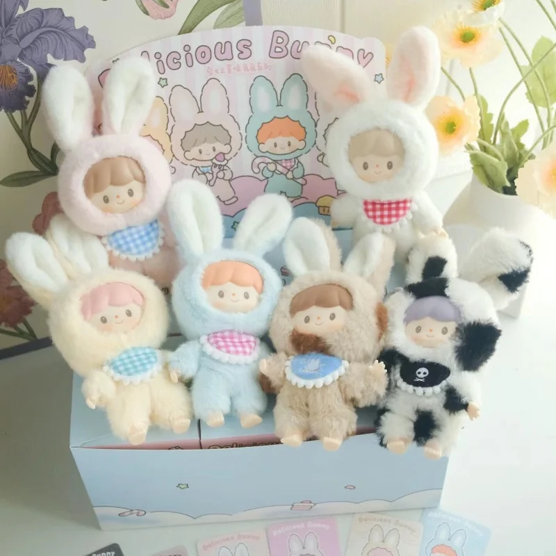 

Delicious Bunny Series Blind Box Vinyl Plush Doll Surprise Mystery Box Cute Action Figure Collection Model Toys Decor Girls Gift