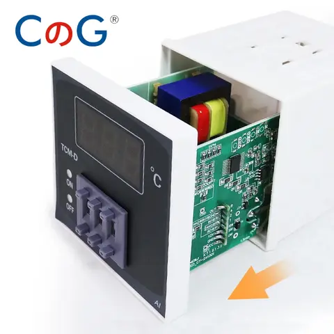 CG 고정밀 TCM/TCL 시리즈 온도 조절기 220V K/J/PT100 타입 입력 단일 릴레이 출력 0-400 ℃   디지털 온도 조절기