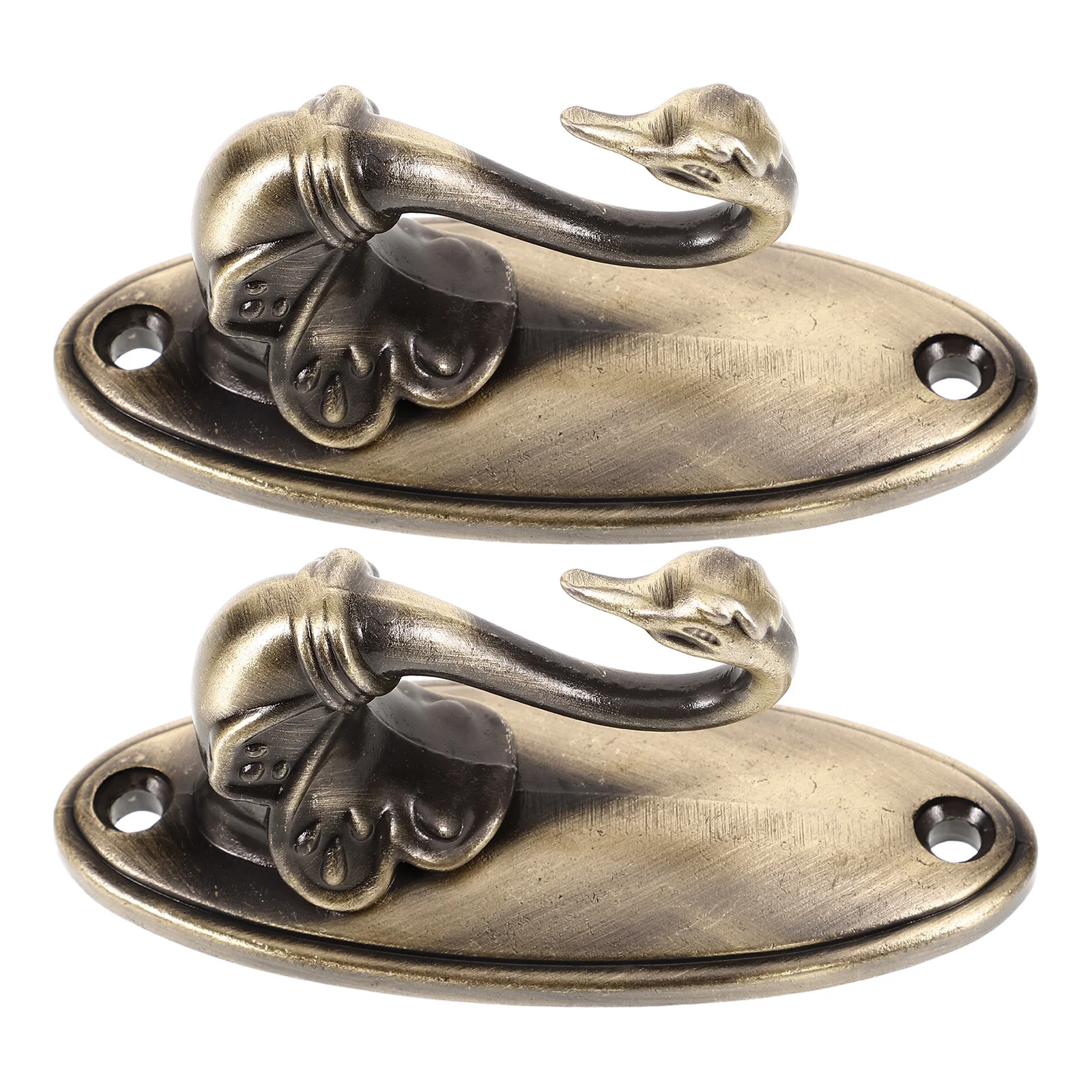 

Pair Of Bronze Vintage Curtain Tiebacks Zinc Alloy Classic Drapery Holdbacks Decorative Curtain Hooks 8.5X4Cm Easy Install For