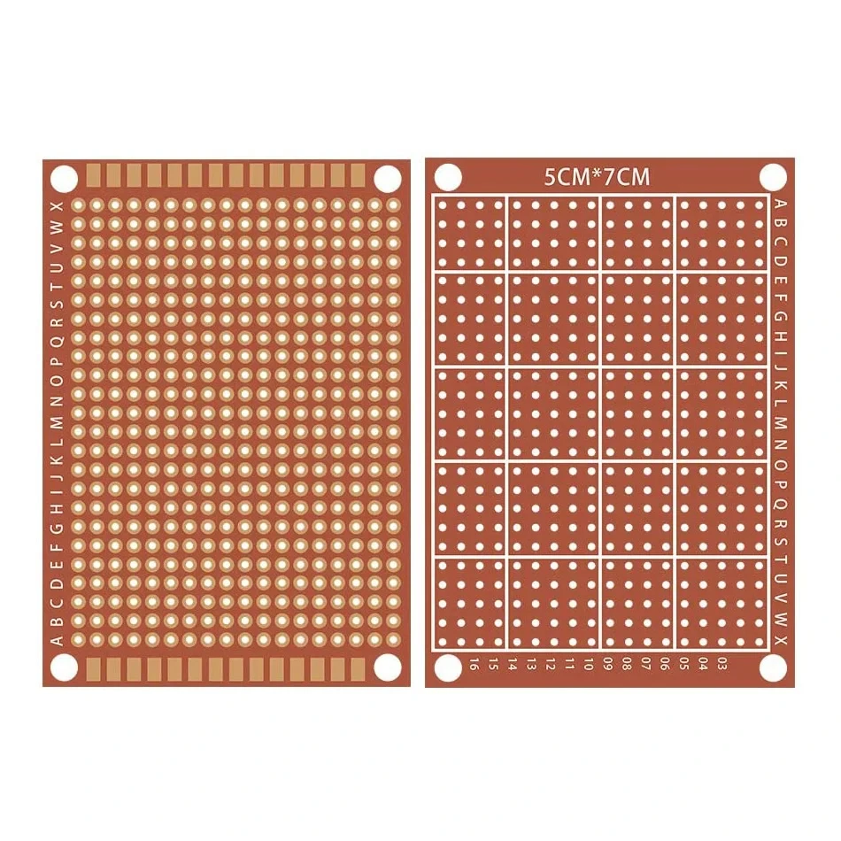 10/20 Pcs Copper Perfboard Paper Composite PCB Boards 5 cm x 7 cm Universal Breadboard Single Sided Printed Circuit Board