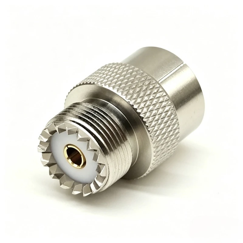 PL259 to SO239 Quick Push On Adapter UHF Male to UHF Female RF Coaxial Connector Push-On for Ham Radio Antenna