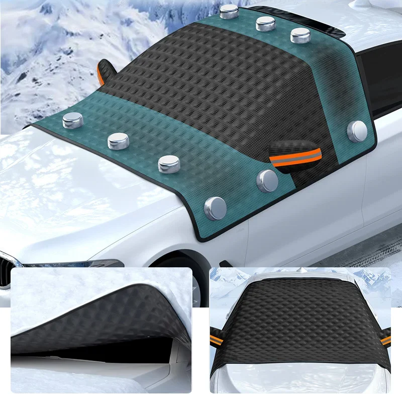 Winter Car Windshield Snow Cover Antifreeze Snow Cover Glass Sun Visor Car Window Snow Cover Large Size Magnetic