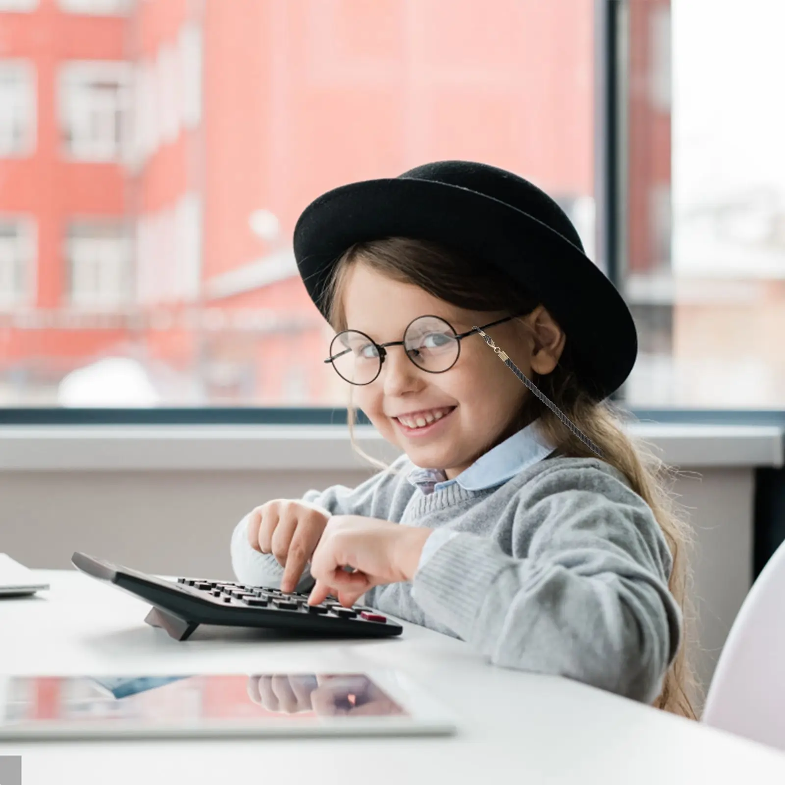 ห่วงโซ่แว่นตาแว่นตาเชือกเส้นเล็กกีฬาสายคล้องคอผู้ถือหูฟังสายแว่นตากันแดดสายคล้องแว่นตา String CHAINS เชือก