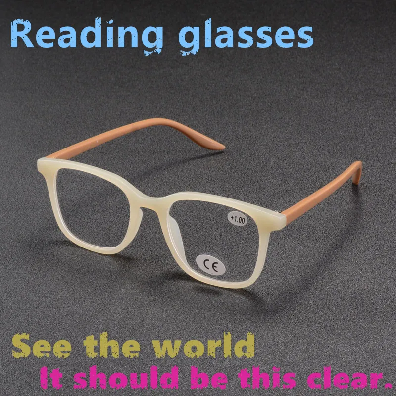 2025Nwe Reading Glasses  Man Woman Readers Fashion Versatile Unisex Antiblulet Glasses Square Eyeglasses 2507