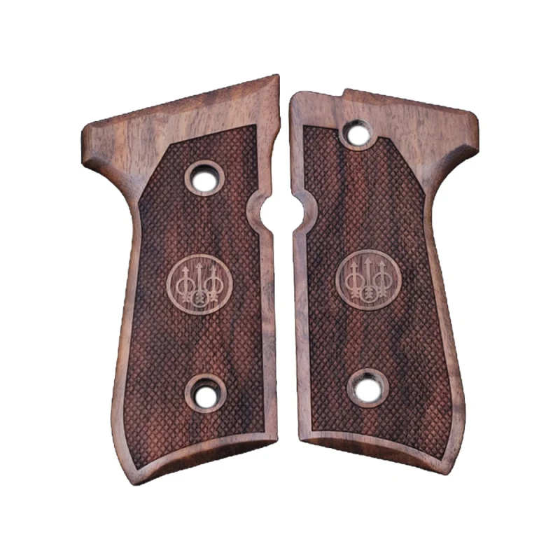 

KSD Brand Beretta 92FS, 92 A1, 92G, 92D, 96, M9 Compatible Walnut Grips Diamond