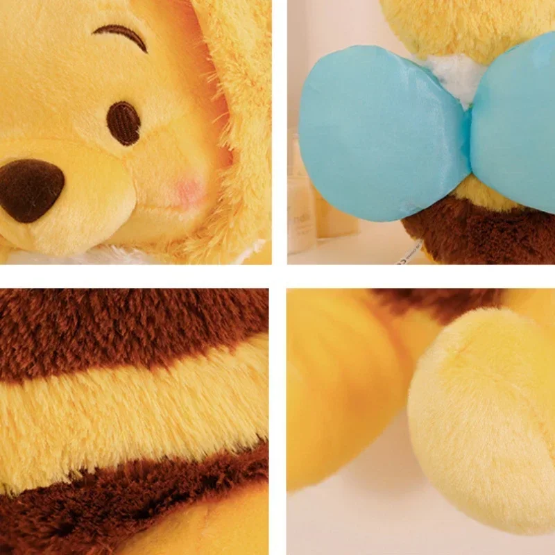 Disney Winnie The Pooh Bee Plush Toys Pillow Kawaii Decoration Anime Bear Stuffed Doll Cartoon Kids Birthday Christmas Gifts