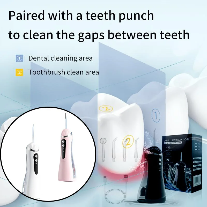 プラスチック口腔洗浄器-3-つの洗浄モードポータブル充電式防水-ip65-歯科用ウォーターフロッサー歯のホワイトニングジェットフロス-200ml