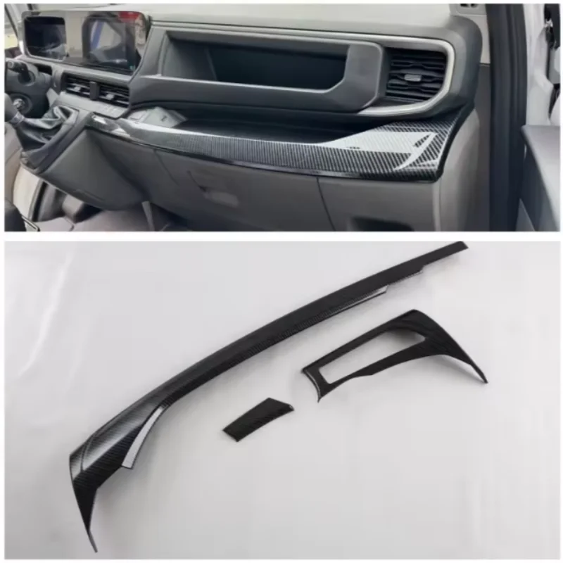 

LHD For Ford Transit 2023 2024 Front side air outlet, center control trim strip, automotive interior trim protection accessories
