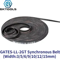 GKTOOLS 2GT 2GT Belt Synchronous Belt GT2 Timing Belt Width 6MM 9MM Wear Resistant  for Ender3 Cr10 Anet 3D Printer