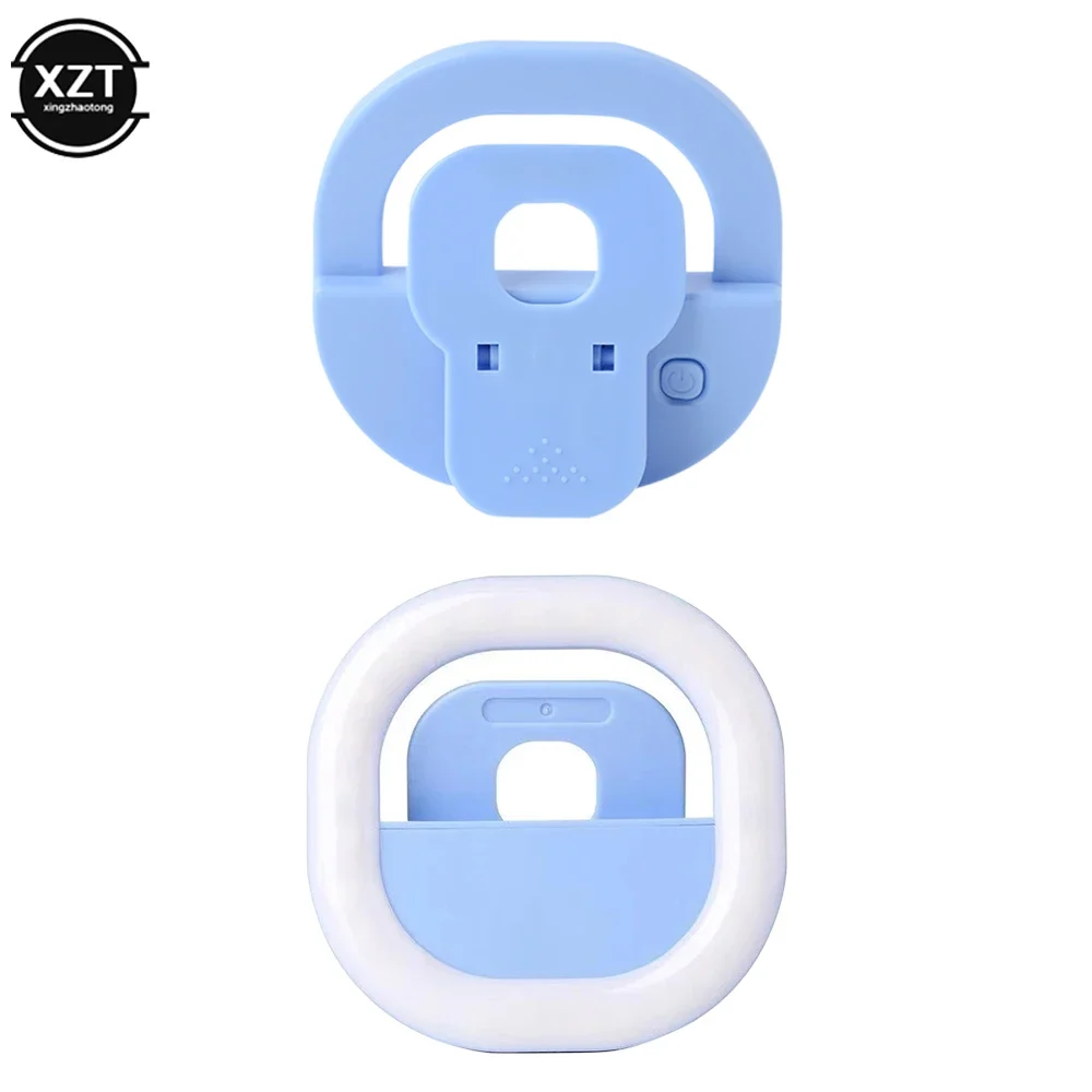 ضوء حلقة LED للهاتف المحمول - مصباح سيلفي بمشبك سطوع قابل للتعديل مع شحن USB #6
