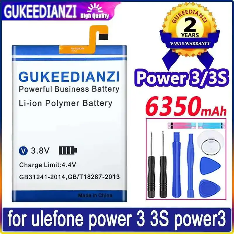 

Для Ulefone Power 3 3S Power3 6350 мАч аккумулятор мобильного телефона надежная замена