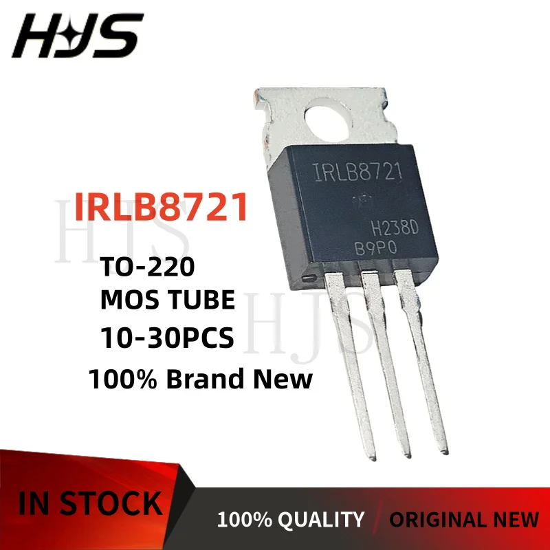 10-30Pcs 100%New IRLB8721 IRLB8721PBF MOSFET-N-channel TO-220 Field effect Transistor