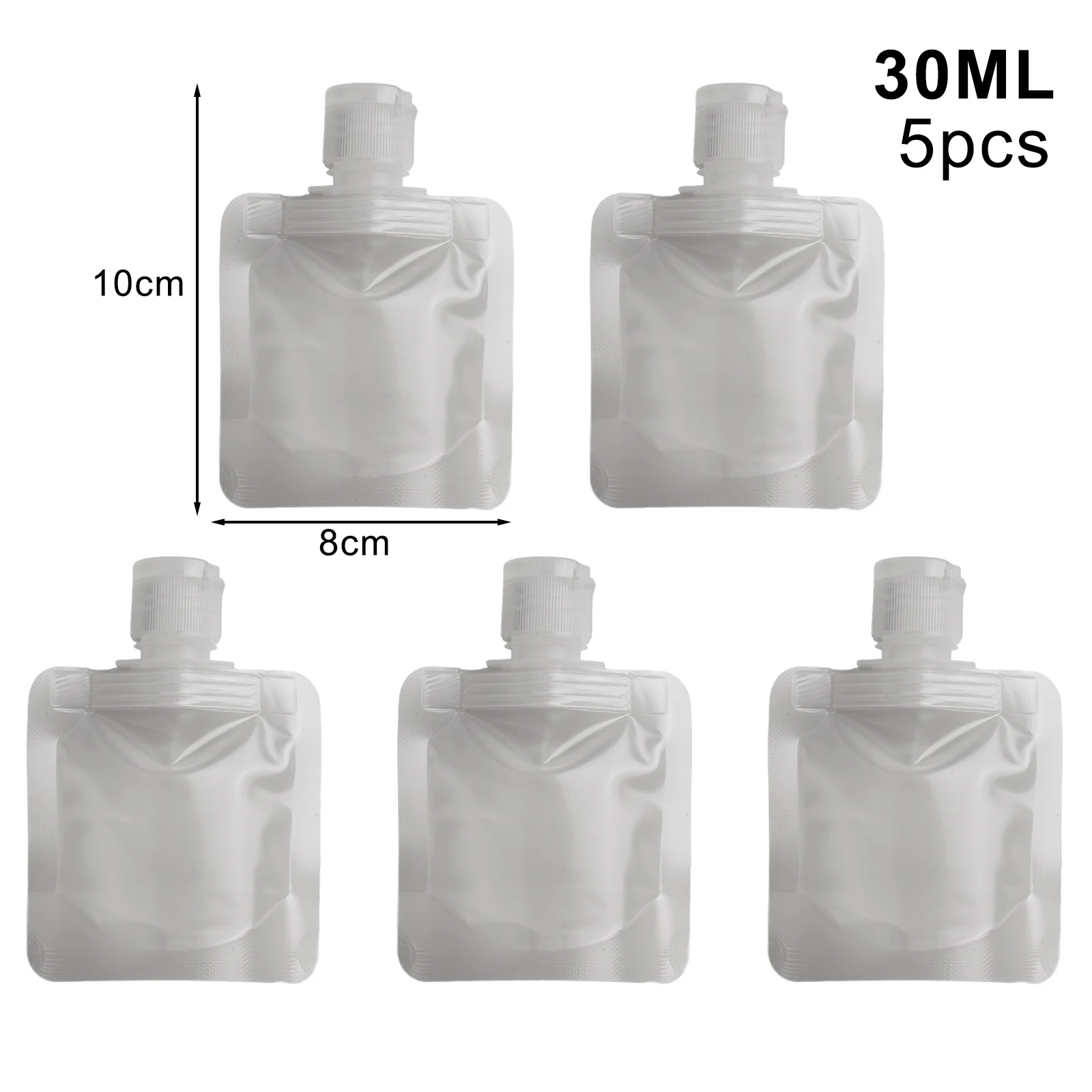 Lotion Packaging Bags Liquid Dispenser Split Bag Packing Bag Plastic Portable Reusable Travel 30/50/100ml 5pcs