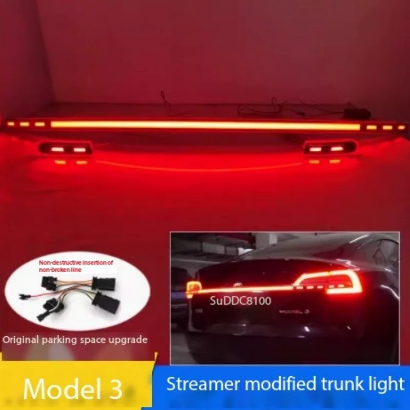 Suitable for Tesla 19-23 models with continuous tail lights, Model 3 modified LED tailbox lights, Model Y brake lights