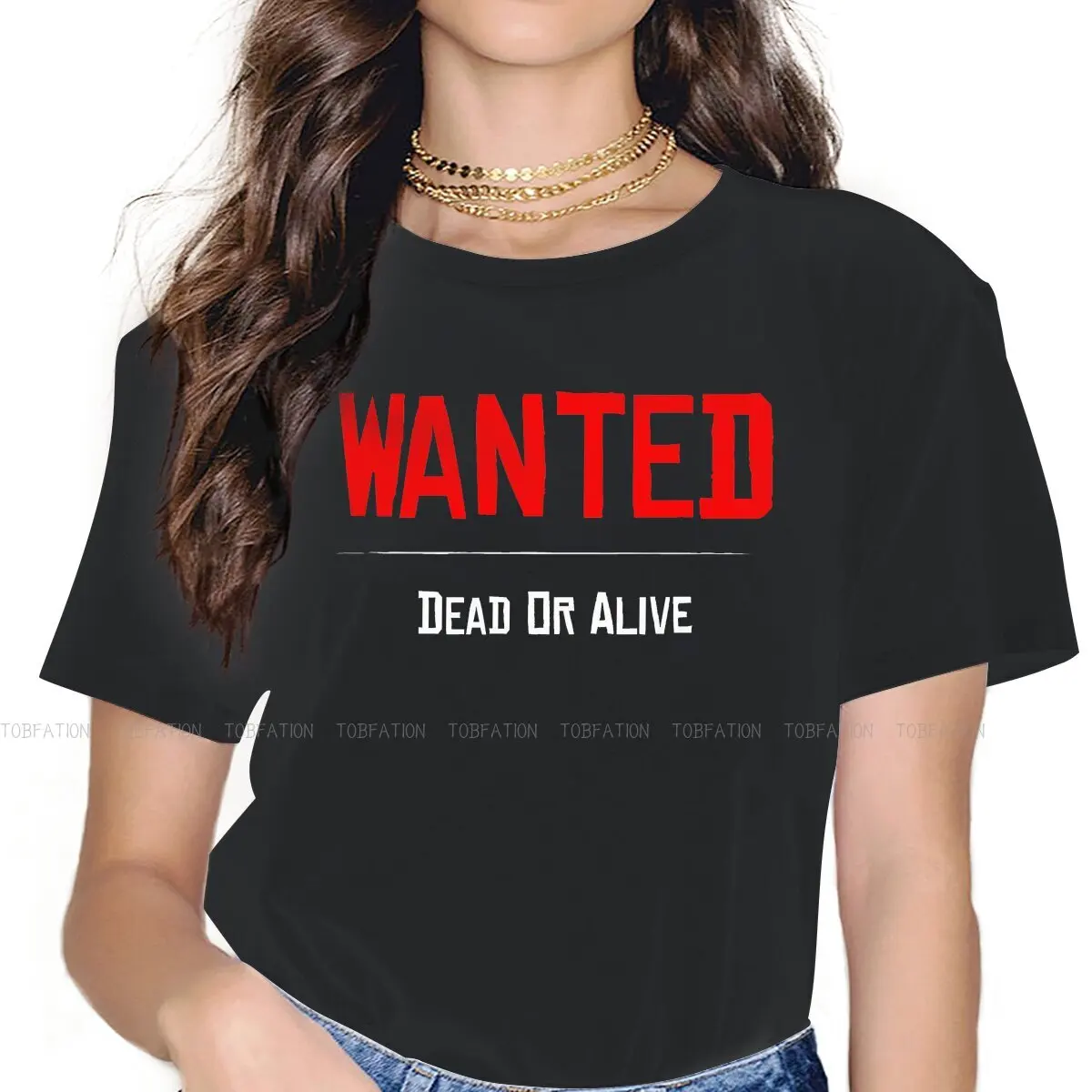 Wanted Dead or Alive Special TShirt for Girl Red Dead Redemption 4XL Hip Hop Gift Idea  T Shirt Short Sleeve