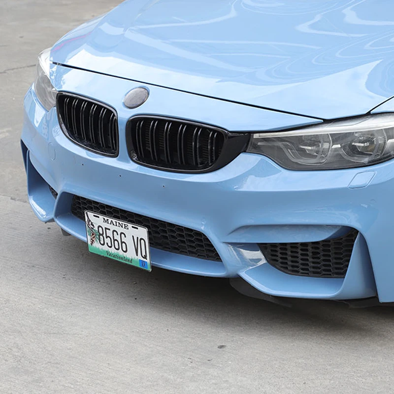 

Carbon Steel Black Car Front License Plate Frame License Plate Tray Base (US Version) For BMW M3 M4 F80 F82 F83 2014-2019