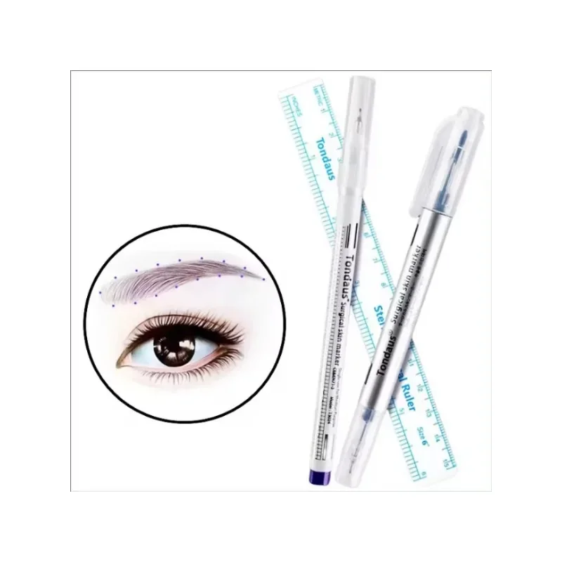 Korean Tattoo Sterile Embroidery Marking Pen Surgical Eyebrow Mark Pen Waterproof White Floating Lip Line Positioning Pencil