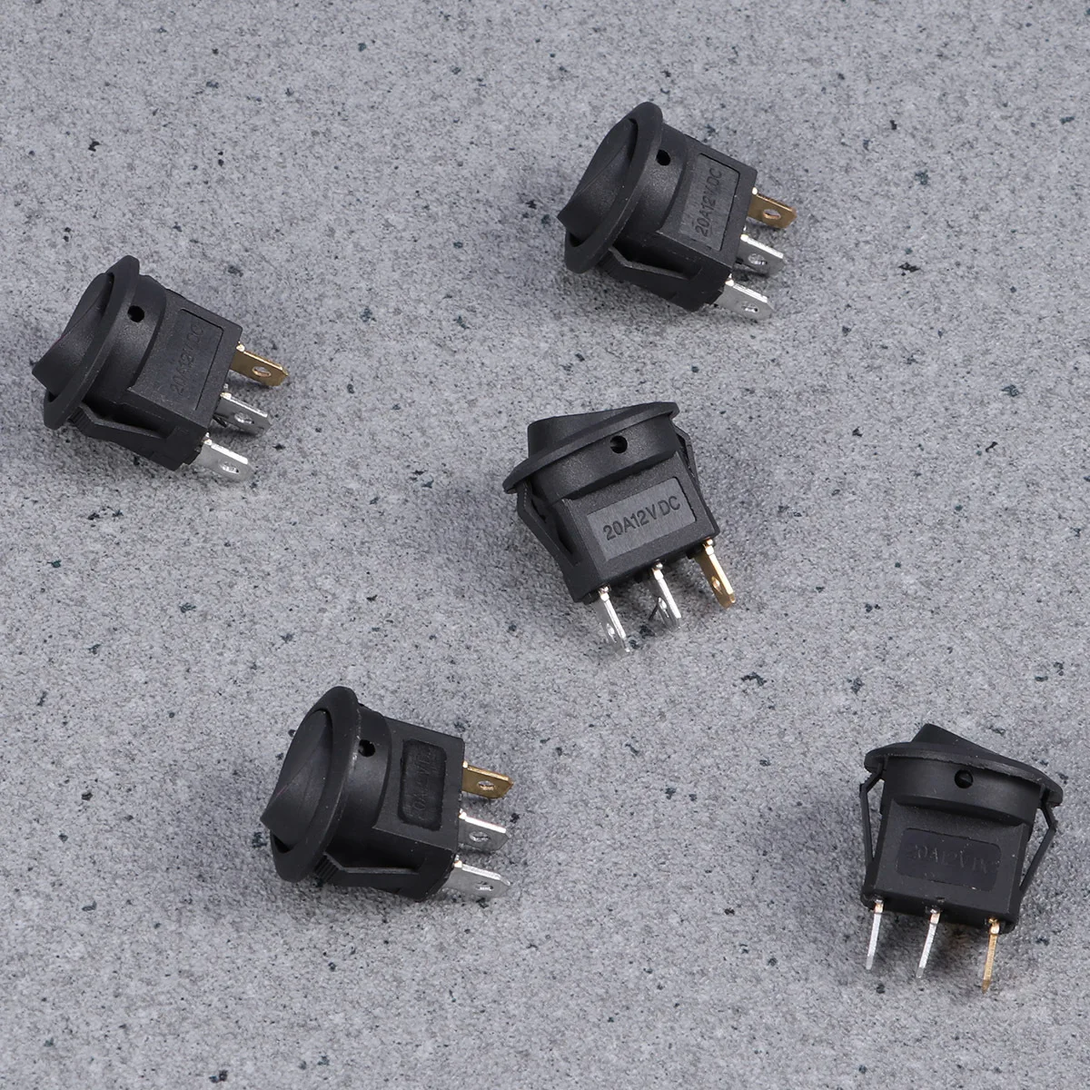 

5 шт., 12 В, 16 А, 3-контактный светодиодный переключатель сброса для мотоцикла, автомобиля, лодки, противотуманные фары, рабочая лампа, кнопка 12 В