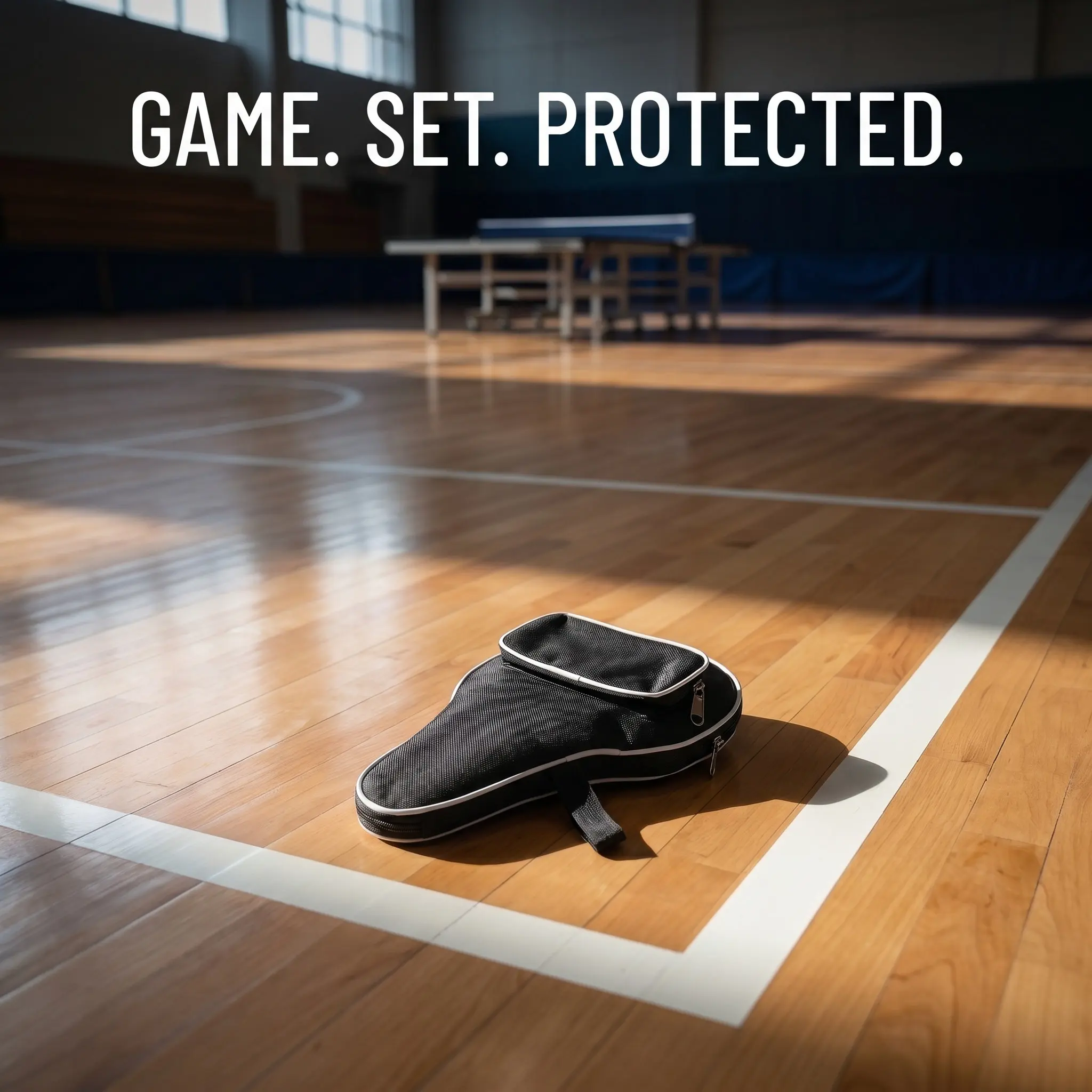 Portable Table Tennis Paddle Bag Thick Protective Lining Gourd Shape Full Zipper Access Ball Storage Case Racket Cover