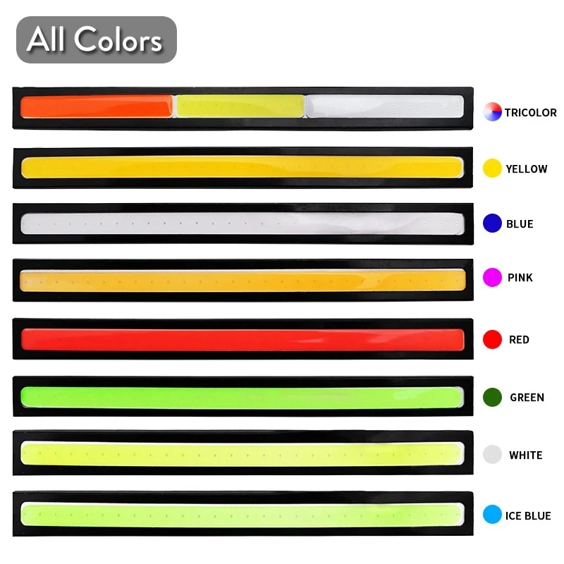 Pop 2X 16mm 17mm Led Strip Fog Light Drl White Cob Outdoor Waterproof 12v Red Car Daytime Running Auto Headl Narrow Ultra Thin