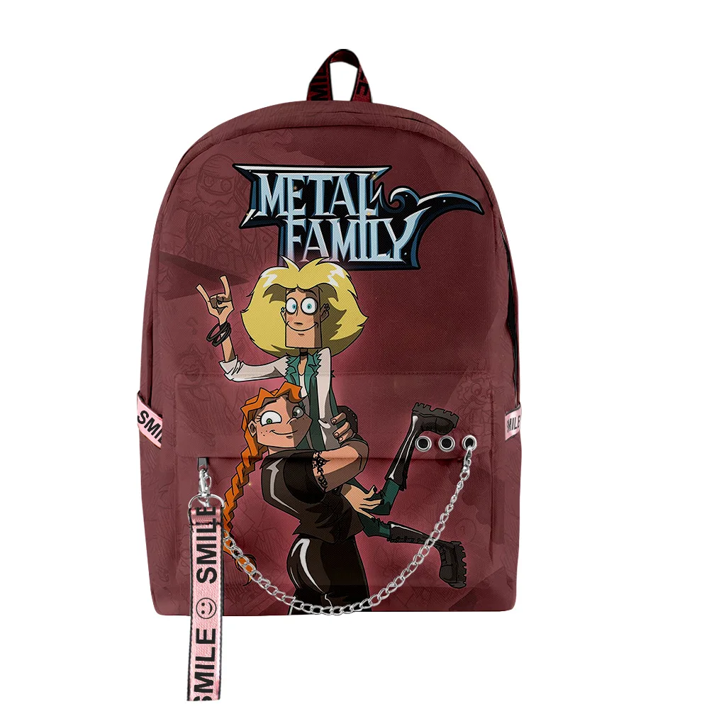 

Fashion Novelty Cool Metal Family Anime 3D Print School Bags Unisex Oxford Waterproof Notebook multifunction Travel Backpacks