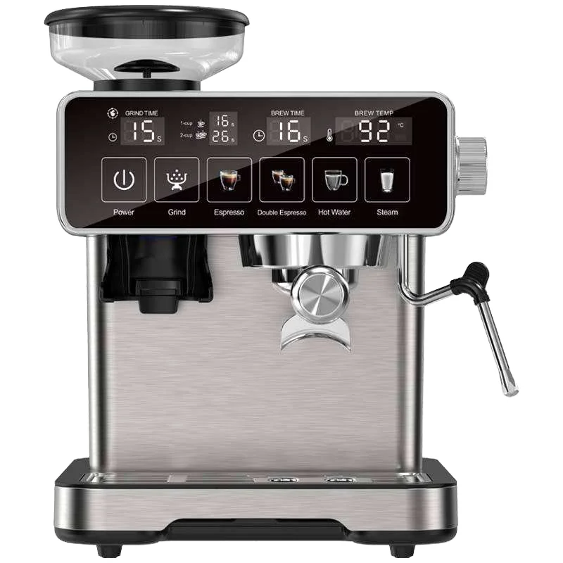 Stainless Steel Drink Making  Touch Button Control Built-in Milk Steam Wand For Hotel Daily Beverage Making