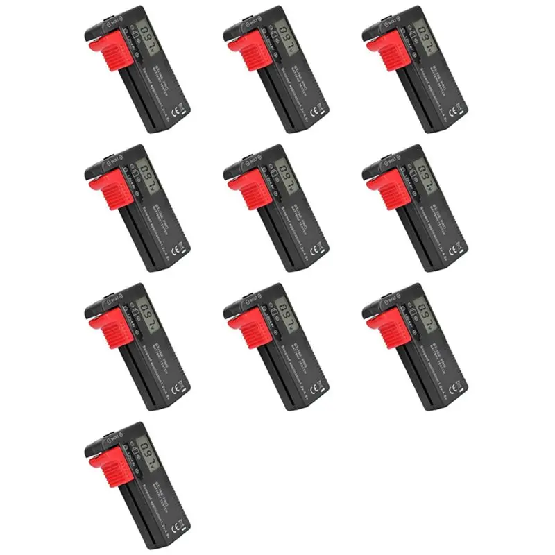 

【ДЕНЬ БЛАГОДАРЕНЬГО ПОКУПЧЕНИЯ】10X BT-168 PRO Тестер емкости аккумуляторов, цифровой тестер батарей, пластиковый портативный тестер для батареек AA 1.5V 9V