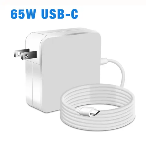 65W USB C Laptop Power Adapter Type C Power PD Wall Fast Charger For MacBook Air iPad Pro Dell Lenovo Huawei HP Asus Notebook