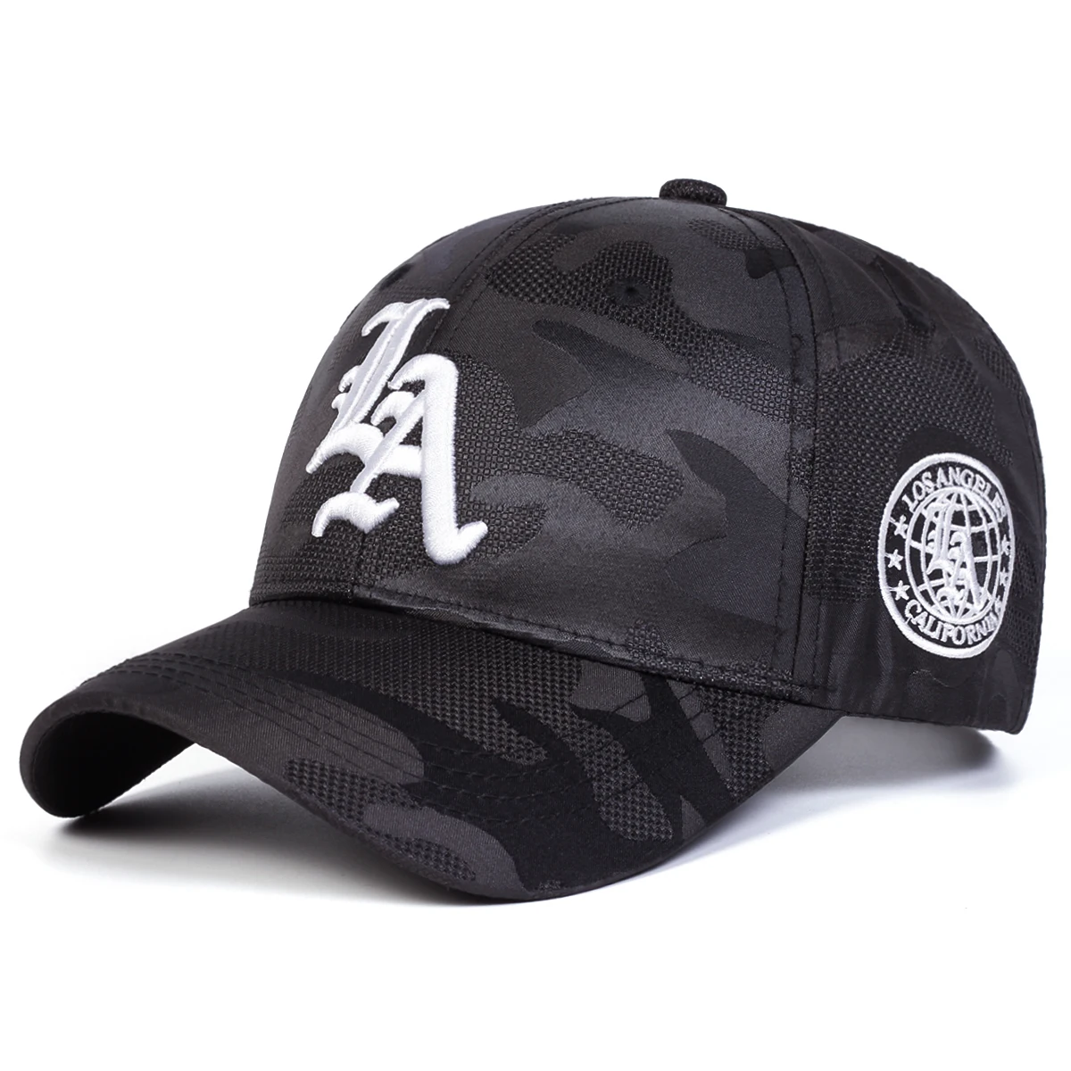 للجنسين القوطية LA إلكتروني التطريز قبعات البيسبول ربيع الخريف في الهواء الطلق قابل للتعديل قبعات عادية واقية من الشمس قبعة قبعة رياضية