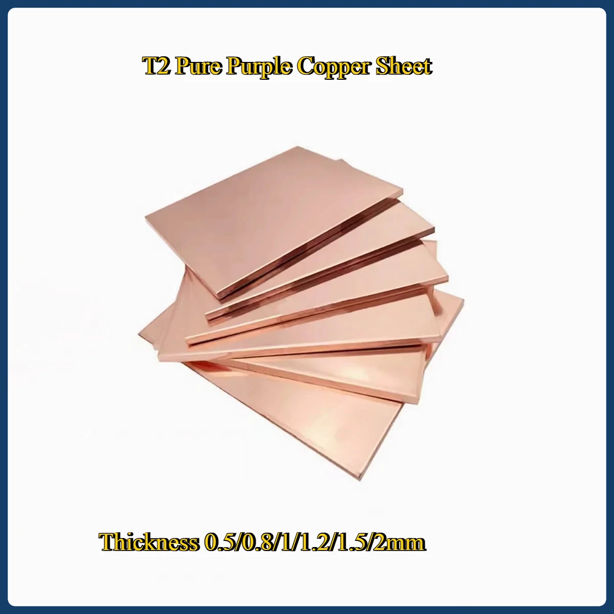 

Purple Copper Plate/T2 Pure Purple Copper Sheet Heat Dissipation Red Copper Square Board/Customized Processing