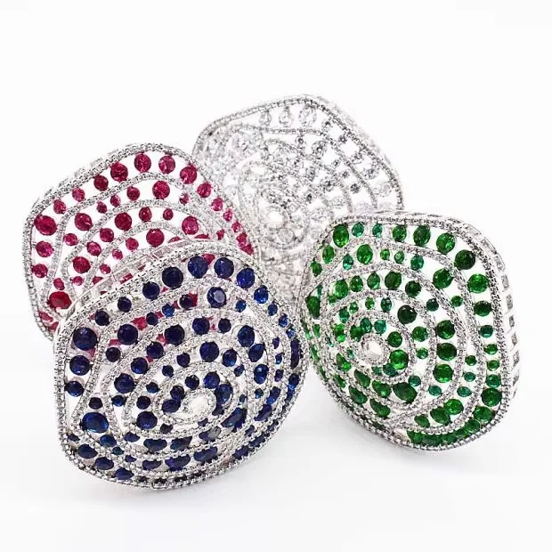 40mm Women's High Qualit Bow CZ-inlaid Pearl Bracelet Necklace Sweater Chain Connection Buckle