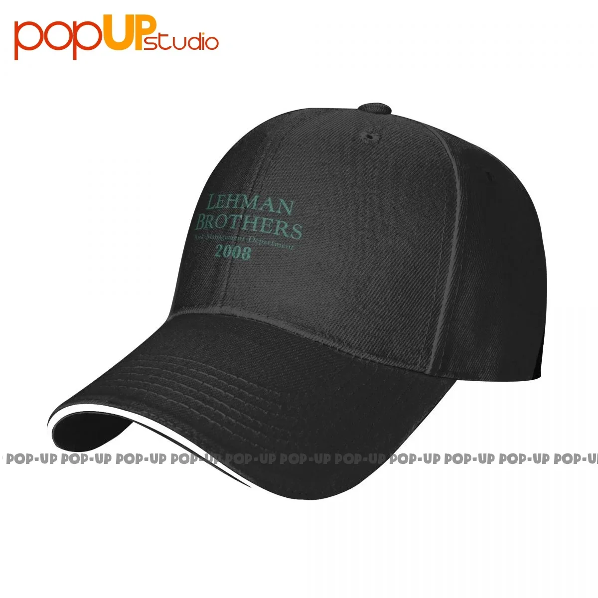 Lehman Brothers Risk Management Department Sandwich Cap Baseball Cap Trucker Hat Rare Harajuku Best Quality