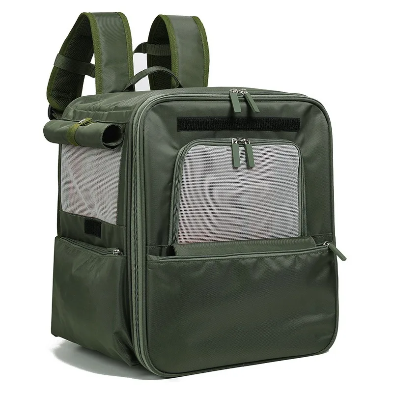 

Pet Supplies Double Shoulder Dog Bag Going Out Portable Pet Bag Breathable Cat and Dog Pet Backpack