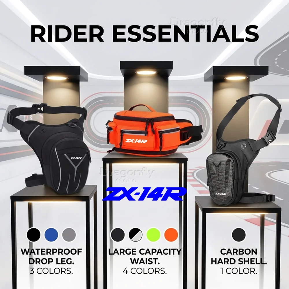 

For Kawasaki ZX14R ZX 14R ZX14 R ZX 14 R 2006-2017 Motorcycle Leg Bag Waterproof Rider Waist Bag Cycling Bike Crossbody Bag